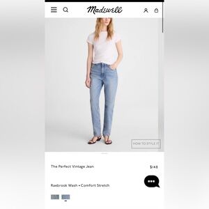 Madewell Perfect Vintage Jeans